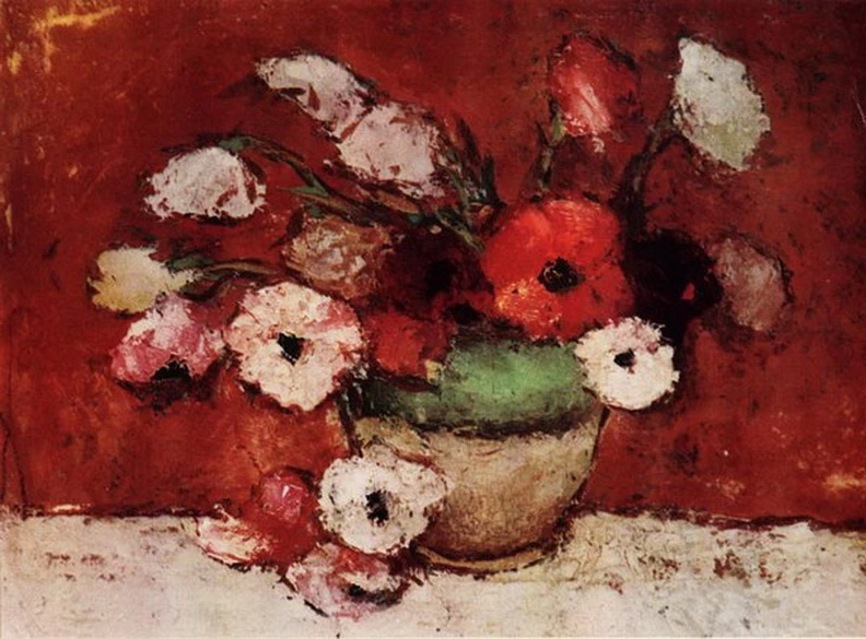 Natura morta con fiori - papaveri